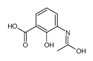3-Acetamido-2-hydroxybenzoic acid结构式
