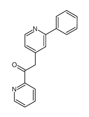 2-(2-phenylpyridin-4-yl)-1-(pyridin-2-yl)ethanone结构式