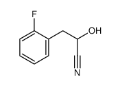 3-(2-fluorophenyl)-2-hydroxypropanenitrile结构式