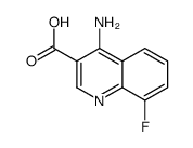 4-amino-8-fluoroquinoline-3-carboxylic acid结构式