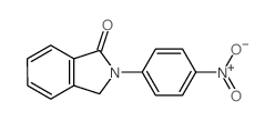 2-(4-nitrophenyl)-3H-isoindol-1-one结构式