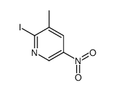 2-Iodo-3-methyl-5-nitropyridine结构式