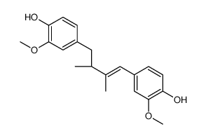 4-[(Z,2R)-4-(4-hydroxy-3-methoxyphenyl)-2,3-dimethylbut-3-enyl]-2-methoxyphenol Structure