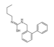 1-butyl-3-[(2-phenylphenyl)methyl]thiourea Structure