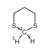 1,3-[2-2H2, 2-13C]dithiane结构式