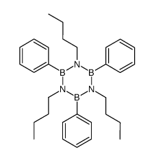 N-tributyl-B-triphenylborazine Structure