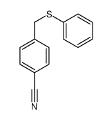 4-(phenylsulfanylmethyl)benzonitrile结构式