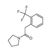 1-(pyrrolidin-1-yl)-2-(2-(trifluoromethyl)phenyl)ethan-1-one Structure