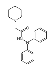 Piperidin-1-yl-acetic acid N',N'-diphenyl-hydrazide Structure