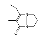 7-ethyl-6-methyl-2,3-dihydro-1H-pyrazolo[1,2-a]pyrazol-5-one结构式