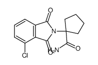 1-(3-chlorophthalimido)cyclopentanecarboxamide结构式