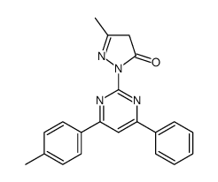 5-methyl-2-[4-(4-methylphenyl)-6-phenylpyrimidin-2-yl]-4H-pyrazol-3-one Structure