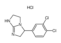 5-(3,4-dichlorophenyl)-2,3,5,6-tetrahydro-1H-imidazo[1,2-a]imidazole hydrochloride结构式