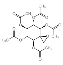 4,5,7,8-Tetrakis(acetyloxy)-1-oxaspiro[2.5]oct-6-yl acetate结构式