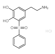 1,2-Benzenediol,5-(2-aminoethyl)-3-(phenylsulfonyl)-, hydrochloride (1:1) Structure