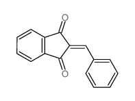 2-benzylideneindene-1,3-dione structure