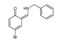 6-[(benzylamino)methylidene]-4-bromocyclohexa-2,4-dien-1-one结构式