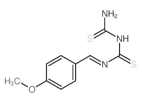 [(E)-(4-methoxyphenyl)methylidenethiocarbamoyl]thiourea结构式