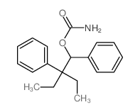 (2-ethyl-1,2-diphenyl-butyl) carbamate结构式
