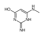 4(1H)-Pyrimidinone, 2-amino-6-(methylamino)- (6CI,9CI)结构式