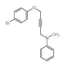 N-[4-(4-bromophenoxy)but-2-ynyl]-N-methyl-aniline Structure