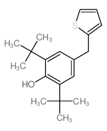 Phenol,2,6-bis(1,1-dimethylethyl)-4-(2-thienylmethyl)- structure