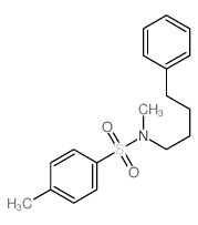 N,4-dimethyl-N-(4-phenylbutyl)benzenesulfonamide结构式