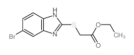 Acetic acid,2-[(6-bromo-1H-benzimidazol-2-yl)thio]-, ethyl ester Structure