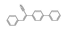 (Z)-2-Biphenyl-4-yl-3-phenyl-acrylonitrile Structure