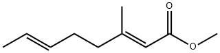 (2E,6E)-3-Methyl-2,6-octadienoic acid methyl ester结构式