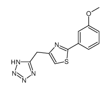 5-[2-(3-methoxy-phenyl)-thiazol-4-ylmethyl]-1H-tetrazole Structure