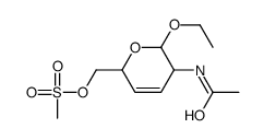 N-[2-Ethoxy-3,6-dihydro-6-[[(methylsulfonyl)oxy]methyl]-2H-pyran-3-yl]acetamide结构式