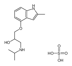 bis[4-[2-hydroxy-3-(isopropylamino)propoxy]-2-methyl-1H-indole] sulphate结构式