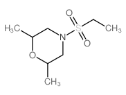 4-ethylsulfonyl-2,6-dimethyl-morpholine结构式