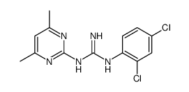 1-(2,4-dichlorophenyl)-2-(4,6-dimethylpyrimidin-2-yl)guanidine结构式