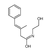 (E)-N-(2-hydroxyethyl)-3-methyl-4-phenylbut-3-enamide结构式