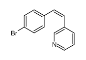 3-[(E)-2-(4-bromophenyl)ethenyl]pyridine Structure