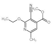 methyl 3-cyano-2-ethoxy-6-methyl-pyridine-4-carboxylate Structure