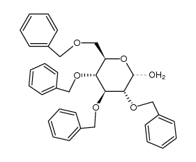 (2R,3R,4S,5R,6R)-3,4,5-tris(benzyloxy)-6-((benzyloxy)Methyl)tetrahydro-2H-pyran-2-ol structure