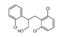 2,6-dichloro-β-(2chlorophenyl)benzenepropanol Structure