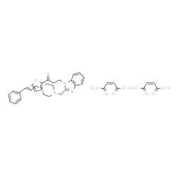 3-[2-[(4-cinnamyl-1-piperazinyl)methyl]-1H-benzimidazol-1-yl]-1-(2-furyl)propan-1-one dimaleate Structure