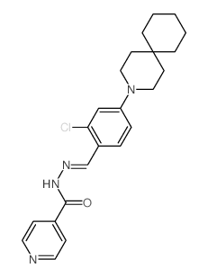 4-Pyridinecarboxylicacid, 2-[[4-(3-azaspiro[5.5]undec-3-yl)-2-chlorophenyl]methylene]hydrazide picture
