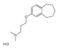 N,N-dimethyl-3-(6,7,8,9-tetrahydro-5H-benzo[7]annulen-3-yloxy)propan-1-amine,hydrochloride Structure