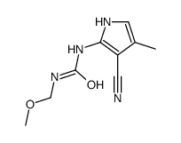 1-(3-cyano-4-methyl-1H-pyrrol-2-yl)-3-(methoxymethyl)urea结构式