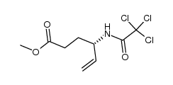 (S)-methyl 4-(2,2,2-trichloroacetamido)hex-5-enoate结构式