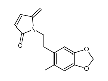1-[2-(6-iodo-benzo[1,3]dioxol-5-yl)-ethyl]-5-methylene-1,5-dihydro-pyrrol-2-one Structure