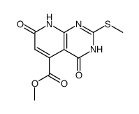 5-carbomethoxy-2-methylthiopyrido<2,3-d>pyrimidin-4,7-(3H,8H)-dione结构式