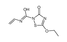 N-ethenyl-5-ethoxy-3-oxo-1,2,4-thiadiazole-2-carboxamide结构式