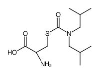 (2R)-2-amino-3-[bis(2-methylpropyl)carbamoylsulfanyl]propanoic acid结构式