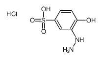 3-hydrazinyl-4-hydroxybenzenesulfonic acid,hydrochloride结构式